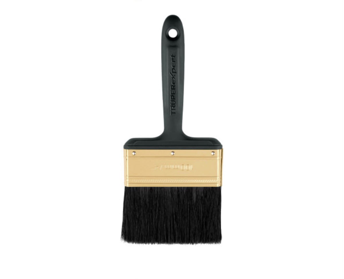 Brocha profesional negra de 4" mango de plástico