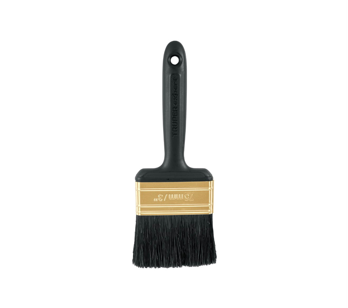 Brocha profesional negra de 3" mango de plástico